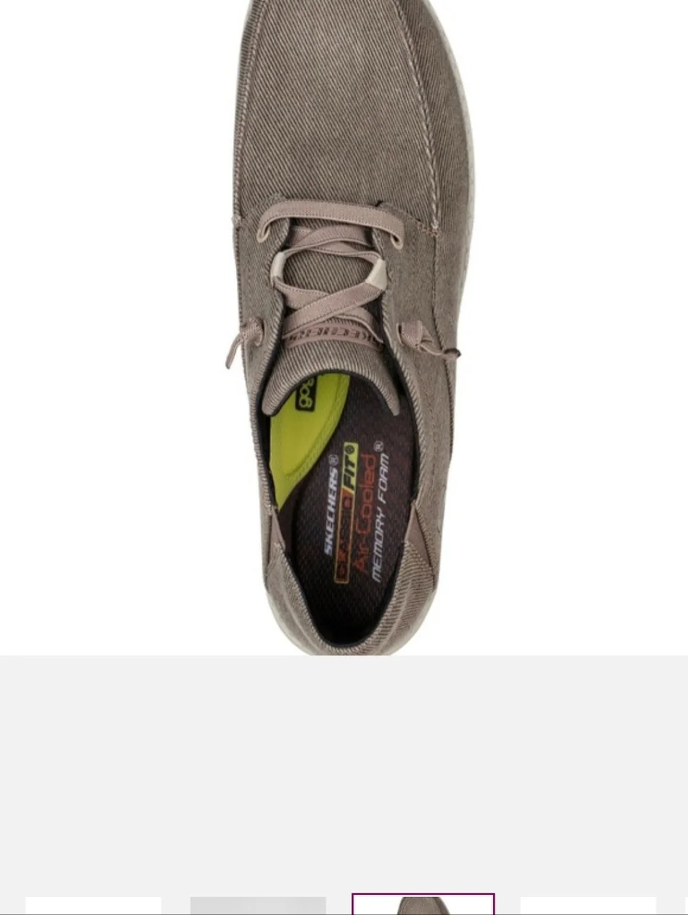 Men’s Skechers classic fit air cooled memory foam, New Size 8, Brown